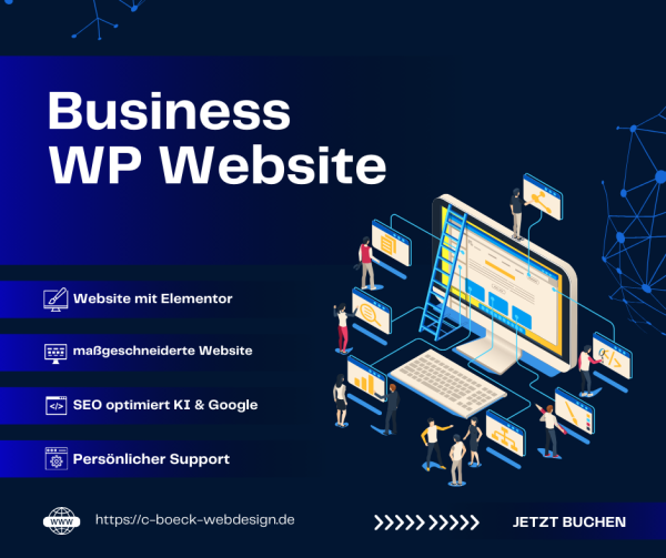 Business Paket – Deine professionelle Website mit WordPress und Elementor